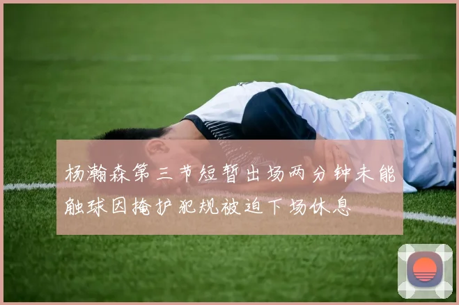 杨瀚森第三节短暂出场两分钟未能触球因掩护犯规被迫下场休息